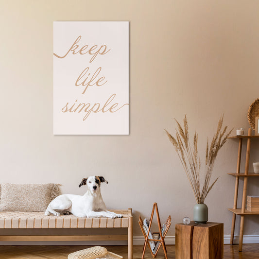 MINIMALIST MANTRA Κατακόρυφος Πίνακας σε Καμβά