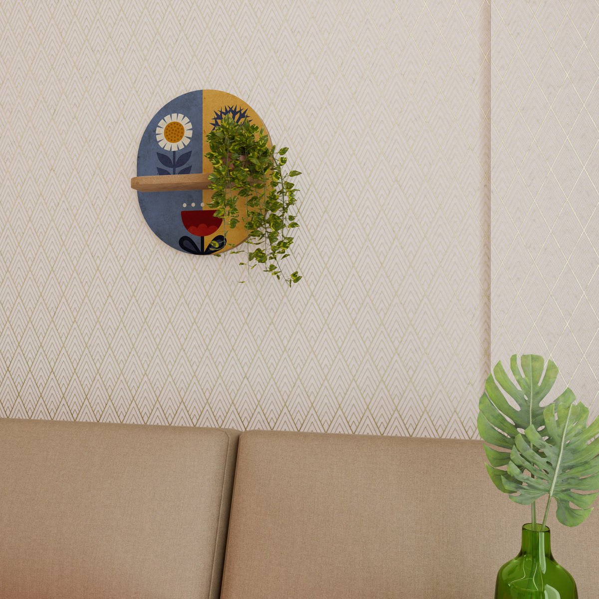 SCANDIC FLORET Διακοσμητικό Ράφι Art Shelf