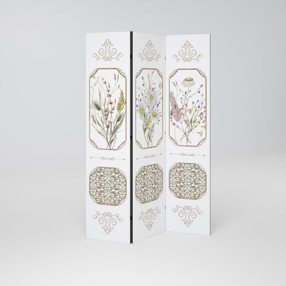ELEGANT BOTANICAL TAPESTRY Παραβάν με 3 πάνελ