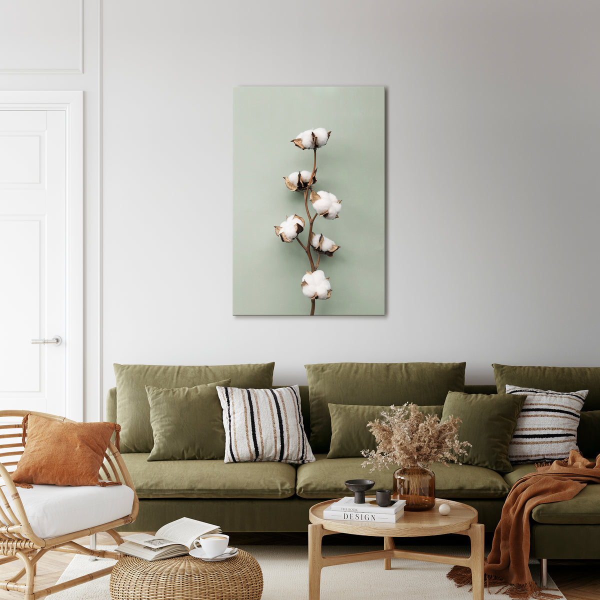 COTTON DREAMS UNFOLDED Κατακόρυφος Πίνακας σε Καμβά