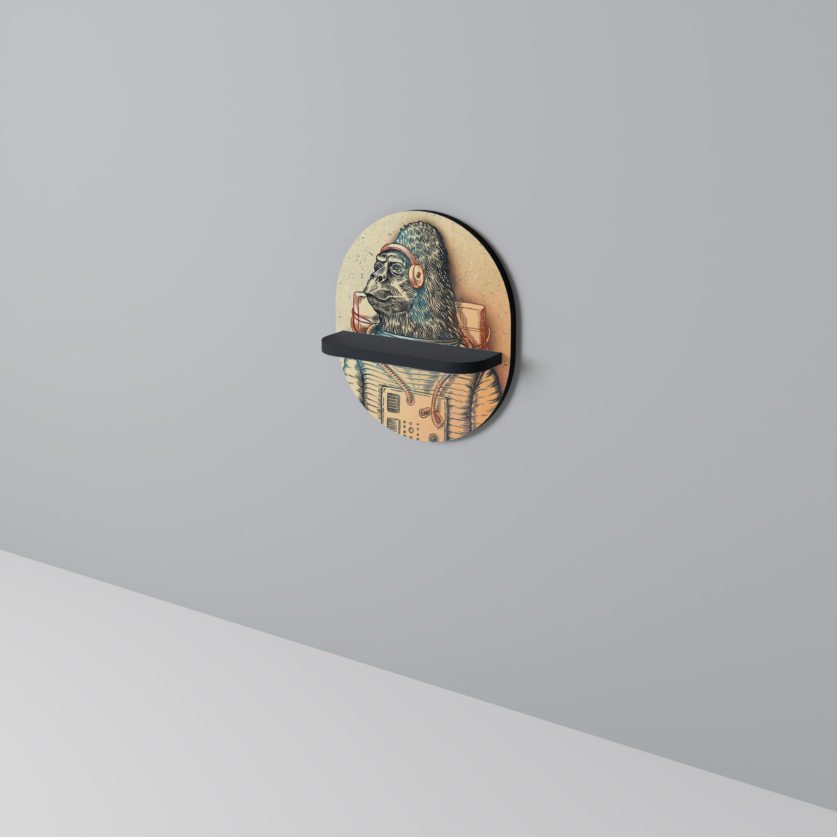 GORILLA GROOVE Διακοσμητικό Ράφι Art Shelf