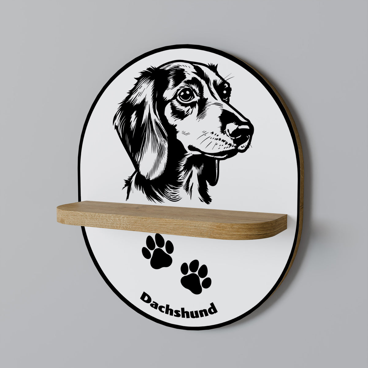DACHSHUND DOG Διακοσμητικό Ράφι Art Shelf