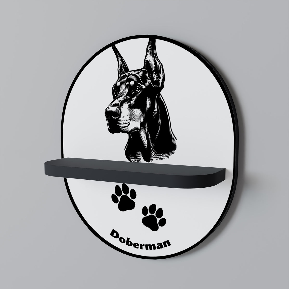 DOBERMAN DOG Διακοσμητικό Ράφι Art Shelf