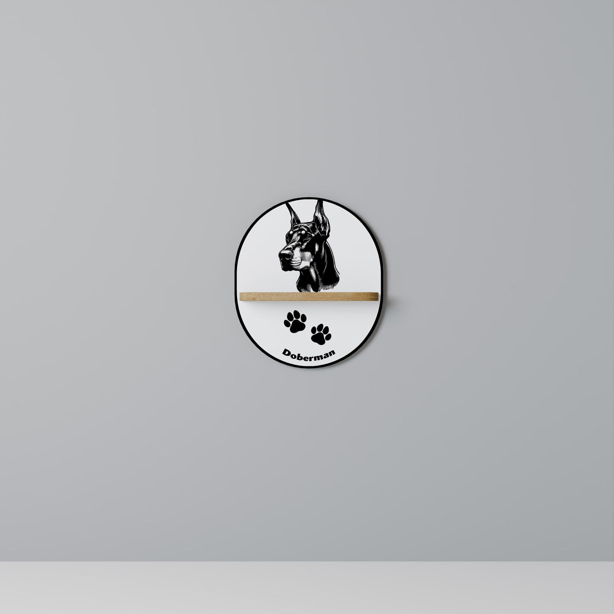 DOBERMAN DOG Διακοσμητικό Ράφι Art Shelf