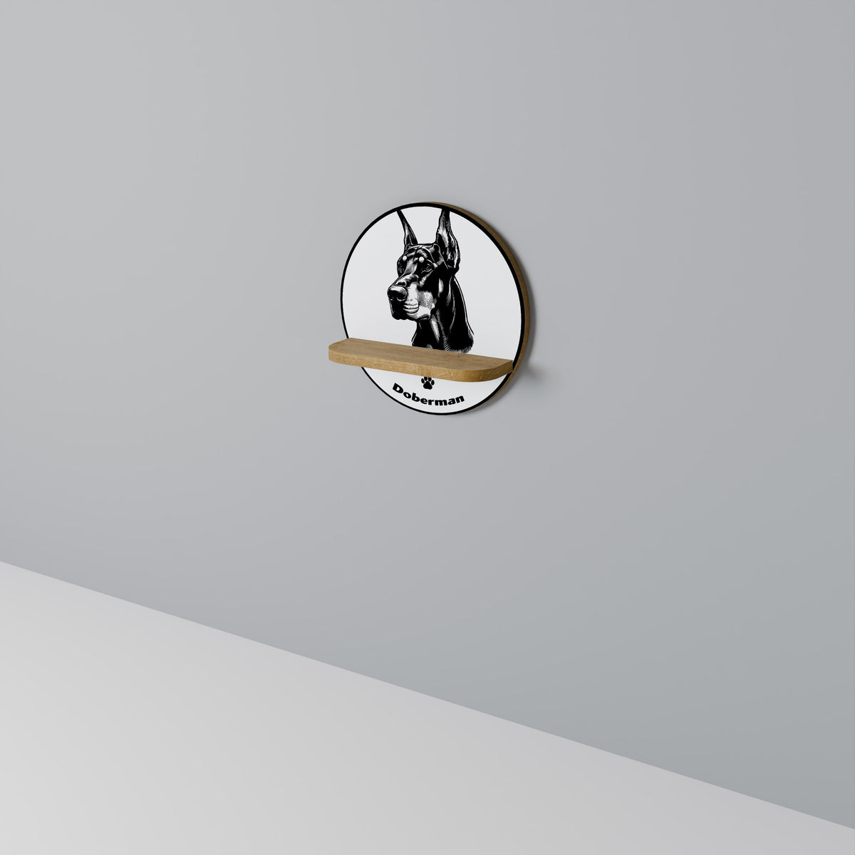 DOBERMAN DOG Διακοσμητικό Ράφι Art Shelf