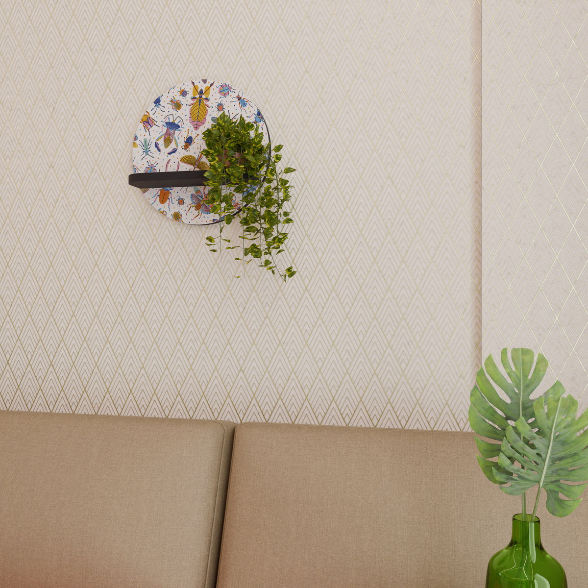COLORFUL INSECTS Διακοσμητικό Ράφι Art Shelf