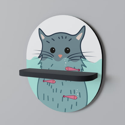 CAT SPLASH Διακοσμητικό Ράφι Art Shelf