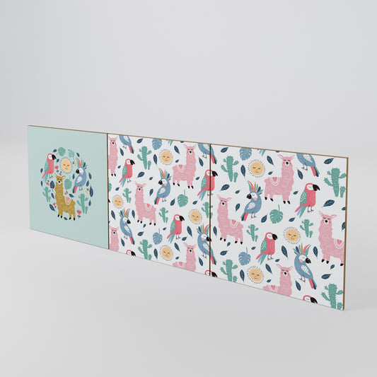 COLORFUL ALPACAS Σετ θυρών για μπουφέδες